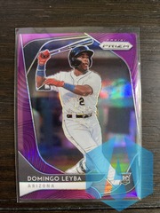 2020 Panini Prizm PURPLE Domingo Leyba #10 RC Arizona Diamondbacks